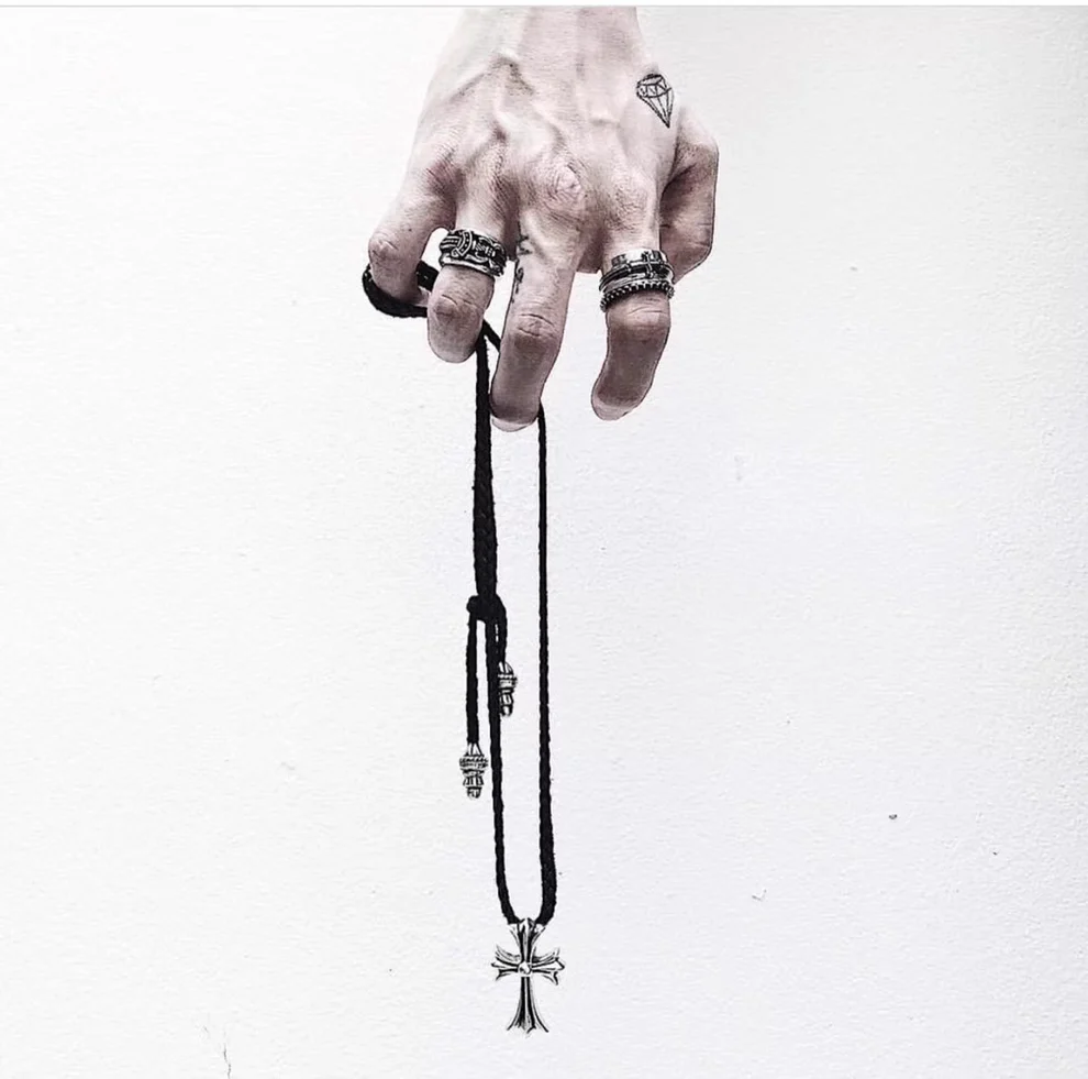 Chrome Hearts Cross Ring - Gothic 925 Sterling Silver Jewelry | David Studio