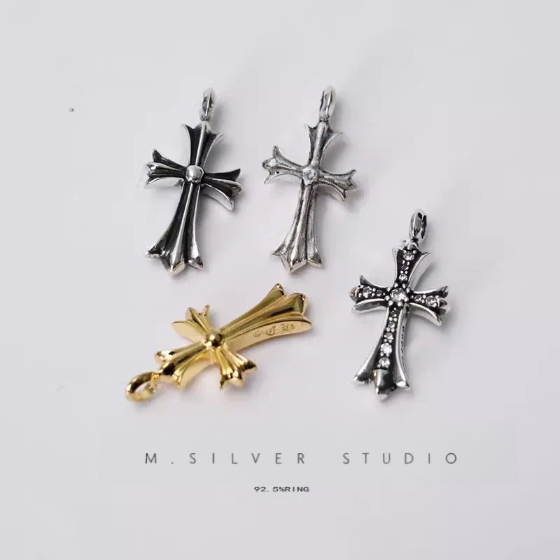 Chrome Hearts Cross Ring - Gothic 925 Sterling Silver Jewelry | David Studio
