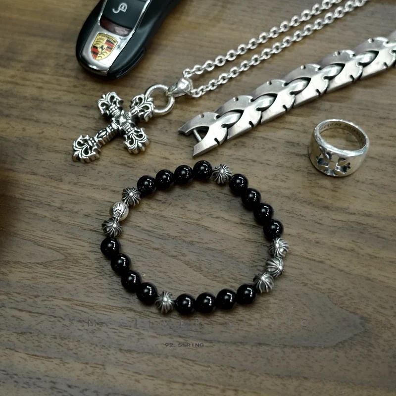 Chrome Hearts Cross Ring - Gothic 925 Sterling Silver Jewelry | David Studio