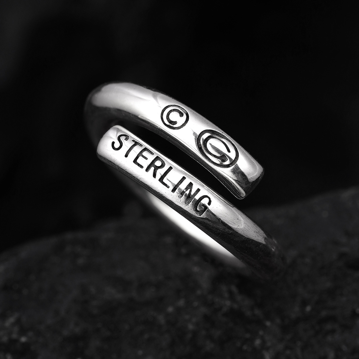 Chrome Hearts Cross Ring - Gothic 925 Sterling Silver Jewelry | David Studio