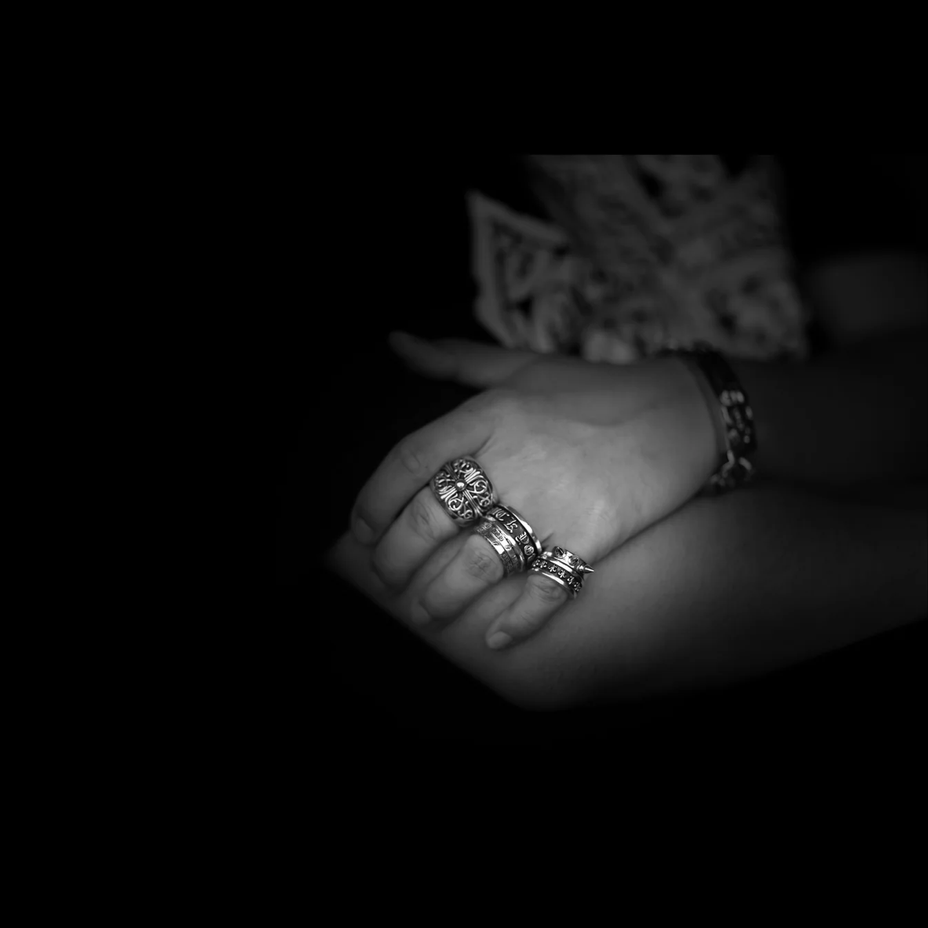 Chrome Hearts Cross Ring - Gothic 925 Sterling Silver Jewelry | David Studio