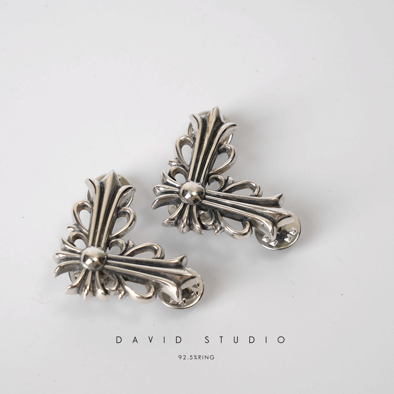 Chrome Hearts Cross Ring - Gothic 925 Sterling Silver Jewelry | David Studio
