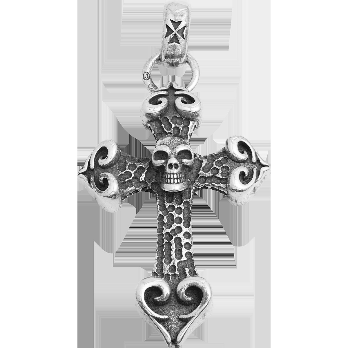 Chrome Hearts Cross Ring - Gothic 925 Sterling Silver Jewelry | David Studio