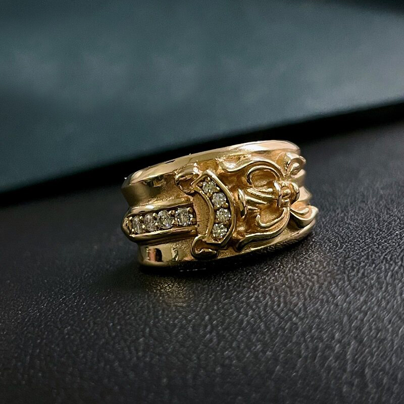 Chrome Hearts Cross Ring - Gothic 925 Sterling Silver Jewelry | David Studio