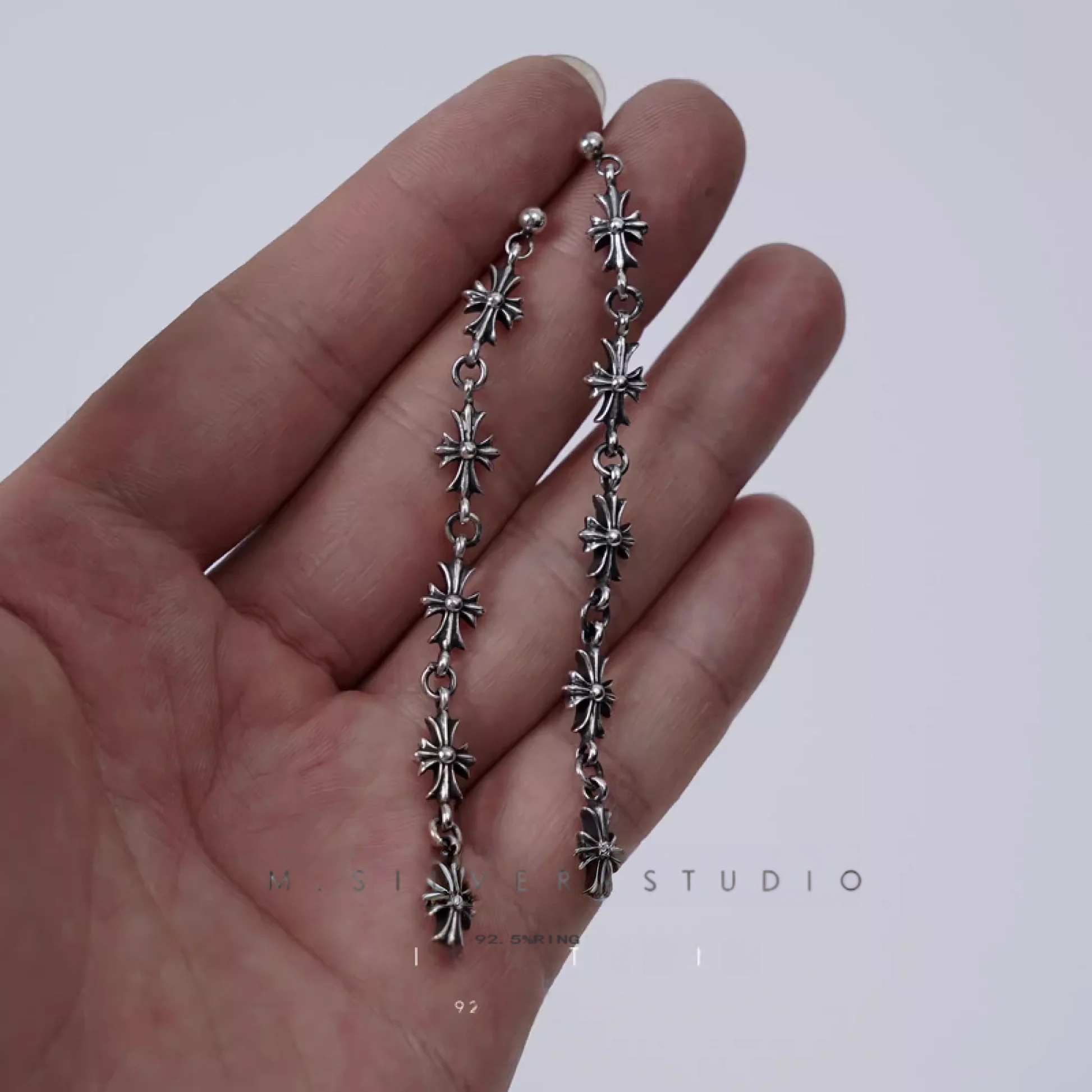 Chrome Hearts Cross Ring - Gothic 925 Sterling Silver Jewelry | David Studio