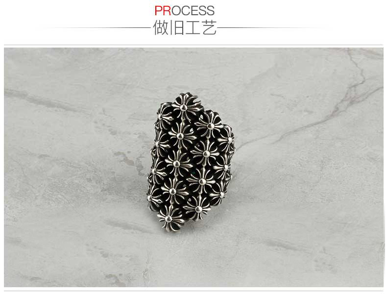 Chrome Hearts Cross Ring - Gothic 925 Sterling Silver Jewelry | David Studio