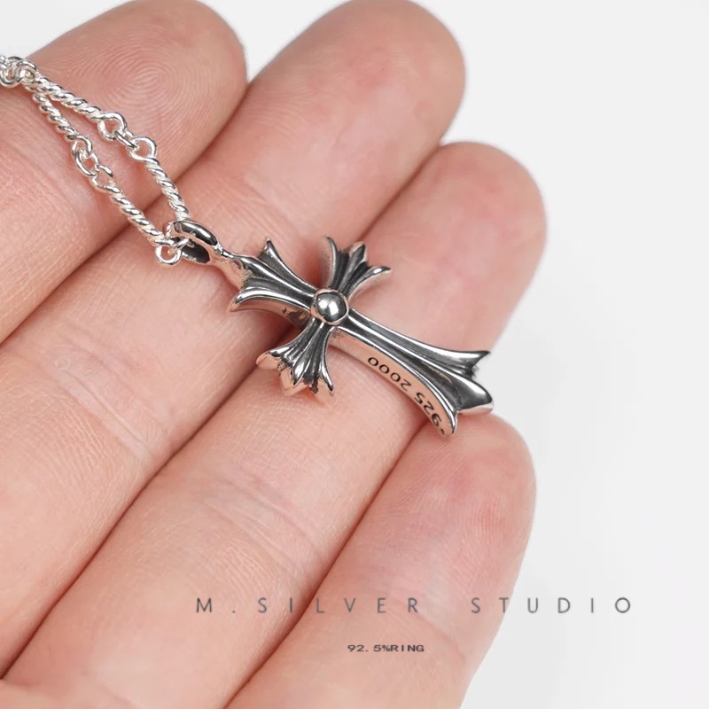 Chrome Hearts Cross Ring - Gothic 925 Sterling Silver Jewelry | David Studio