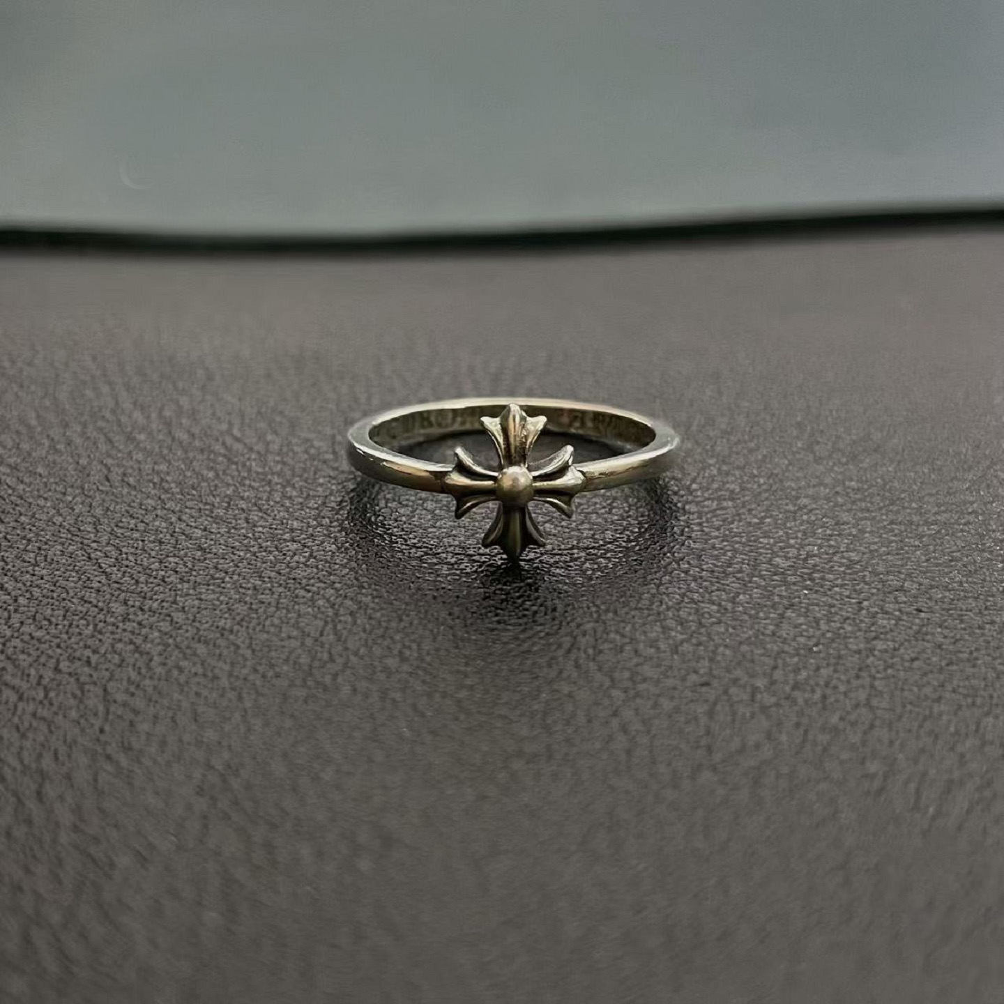 Chrome Hearts Cross Ring - Gothic 925 Sterling Silver Jewelry | David Studio