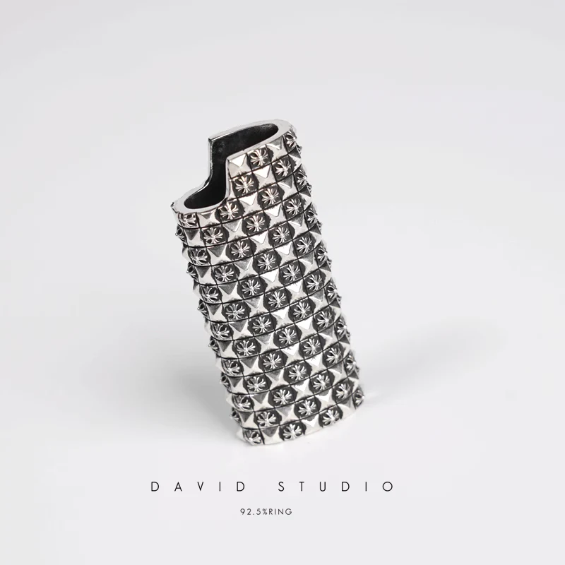 Chrome Hearts Cross Ring - Gothic 925 Sterling Silver Jewelry | David Studio