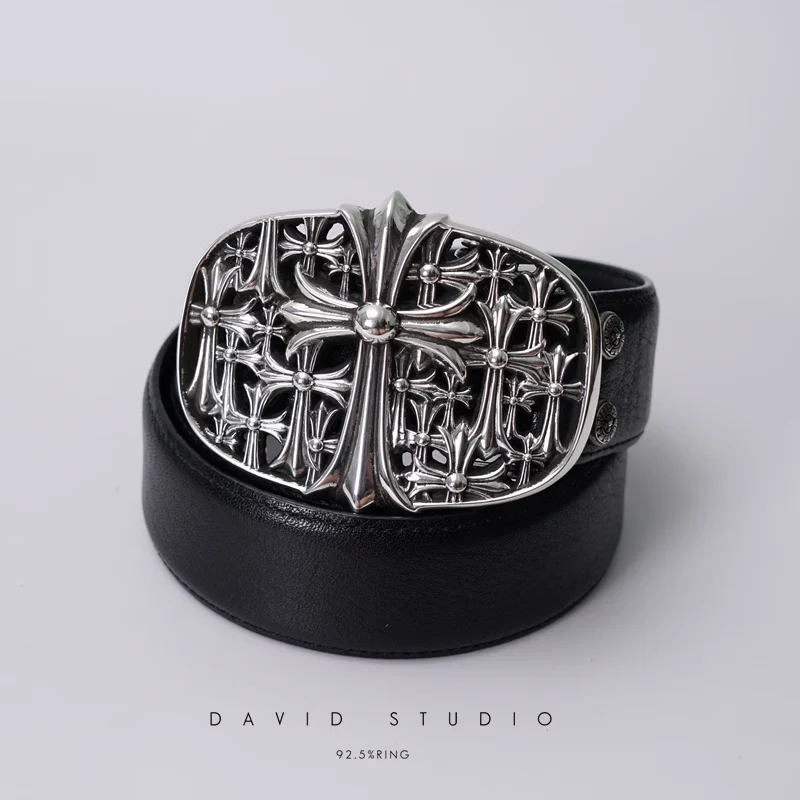 Chrome Hearts Cross Ring - Gothic 925 Sterling Silver Jewelry | David Studio