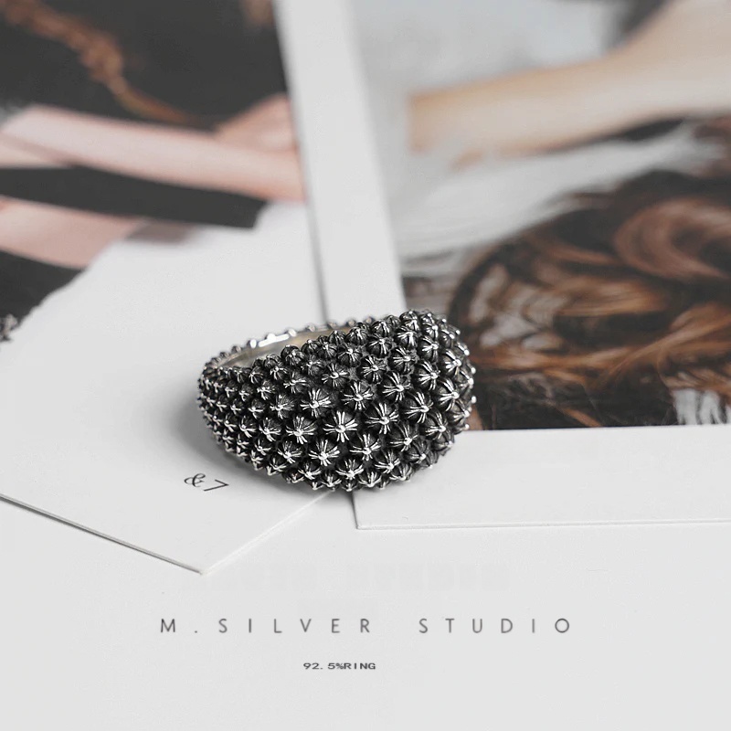 Chrome Hearts Cross Ring - Gothic 925 Sterling Silver Jewelry | David Studio