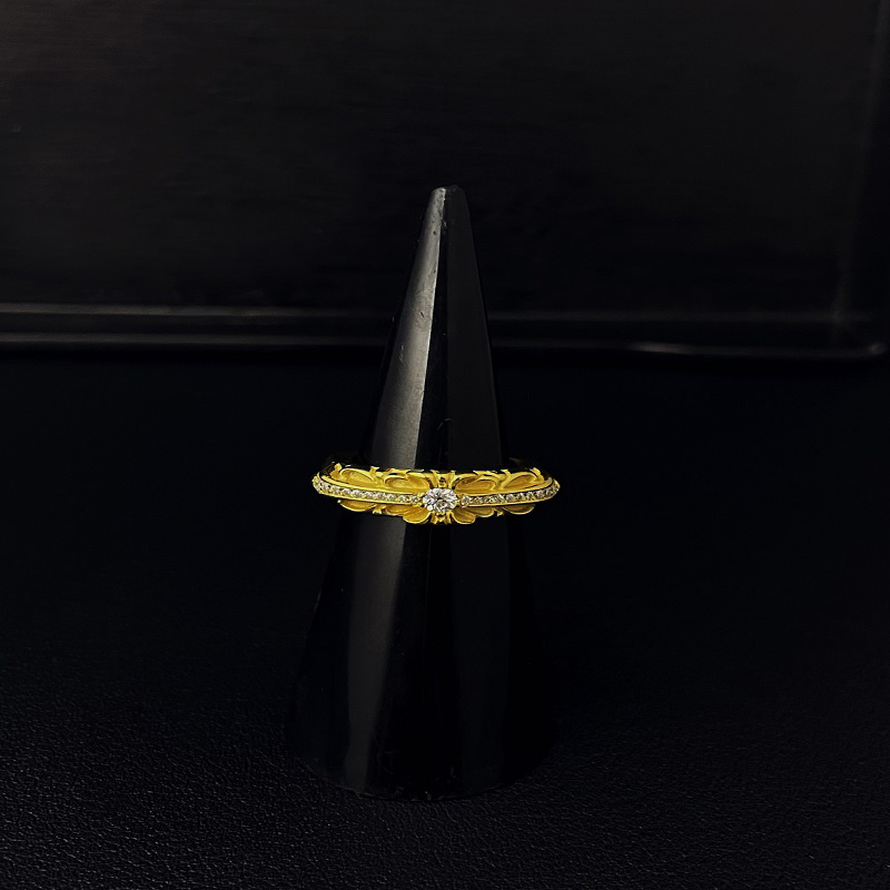 Chrome Hearts Cross Ring - Gothic 925 Sterling Silver Jewelry | David Studio