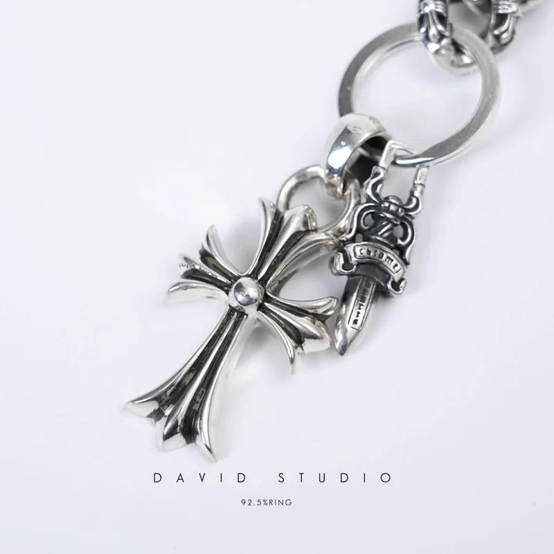 Chrome Hearts Cross Ring - Gothic 925 Sterling Silver Jewelry | David Studio