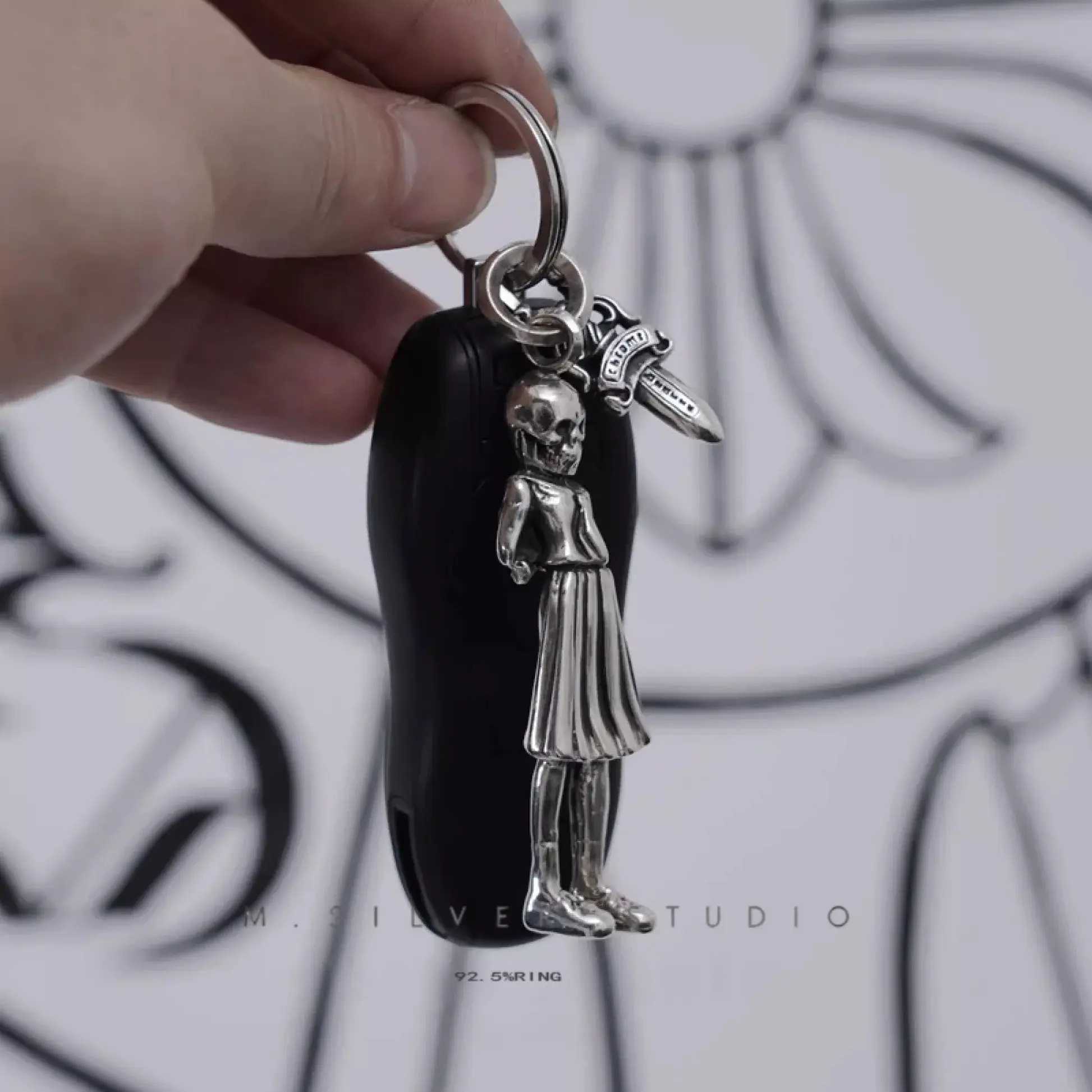 Chrome Hearts Cross Ring - Gothic 925 Sterling Silver Jewelry | David Studio