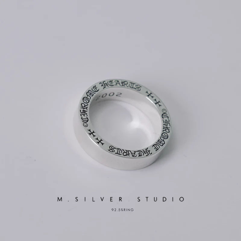 Chrome Hearts Cross Ring - Gothic 925 Sterling Silver Jewelry | David Studio