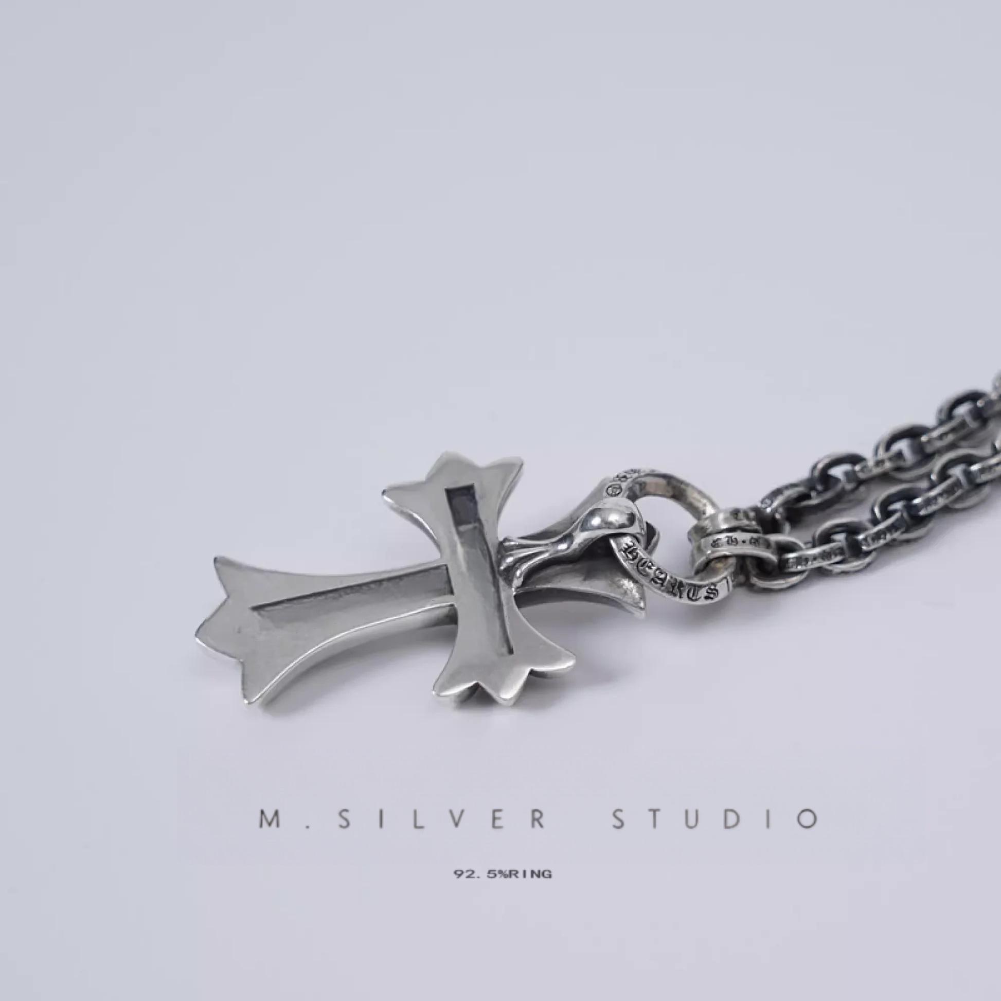 Chrome Hearts Cross Ring - Gothic 925 Sterling Silver Jewelry | David Studio