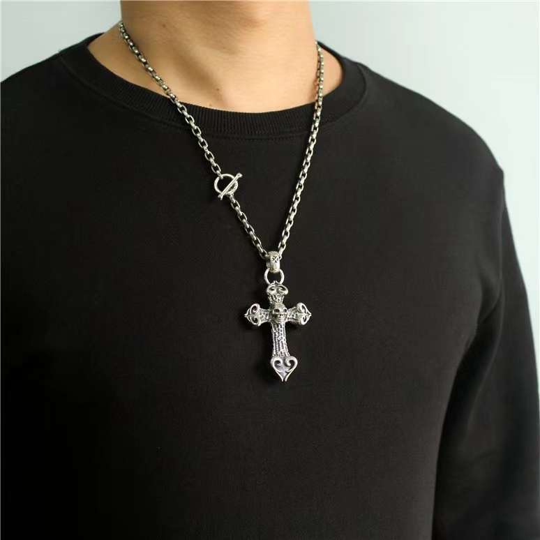 Chrome Hearts Cross Ring - Gothic 925 Sterling Silver Jewelry | David Studio