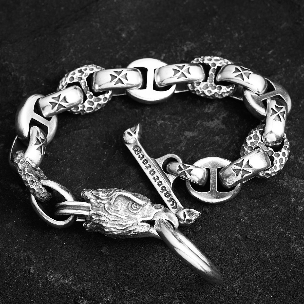 Chrome Hearts Cross Ring - Gothic 925 Sterling Silver Jewelry | David Studio