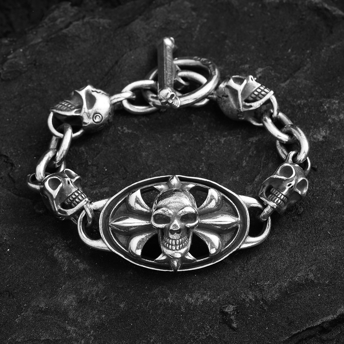 Chrome Hearts Cross Ring - Gothic 925 Sterling Silver Jewelry | David Studio