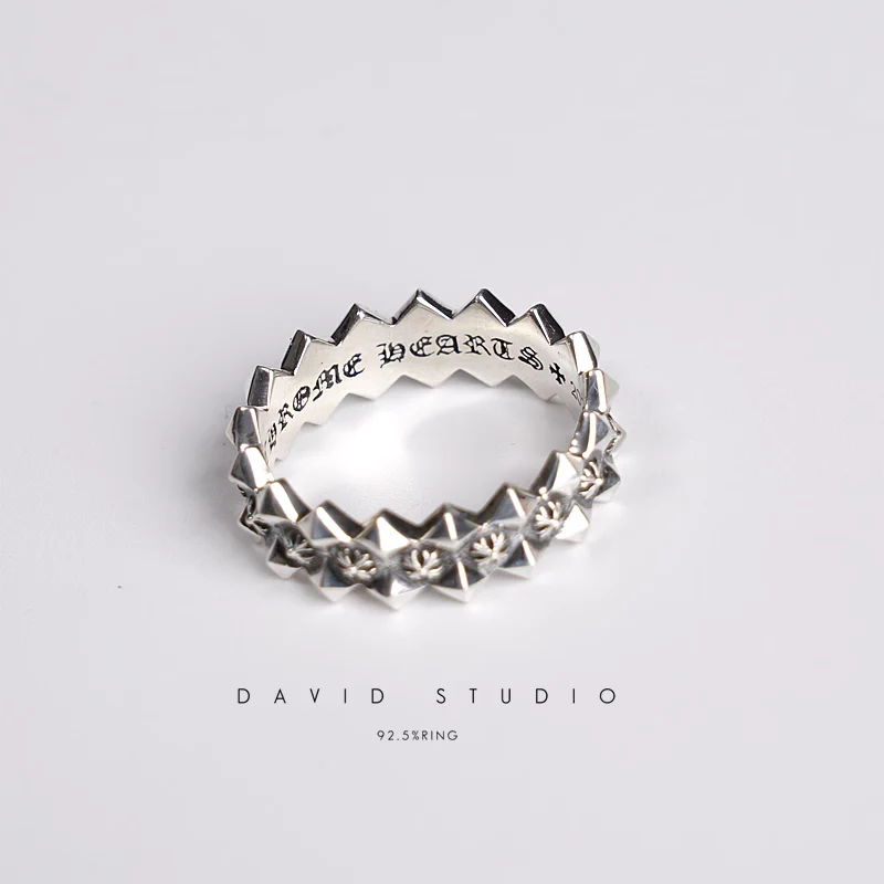 Chrome Hearts Cross Ring - Gothic 925 Sterling Silver Jewelry | David Studio