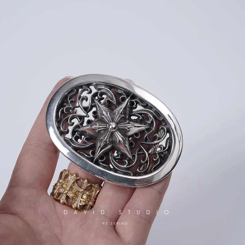 Chrome Hearts Cross Ring - Gothic 925 Sterling Silver Jewelry | David Studio