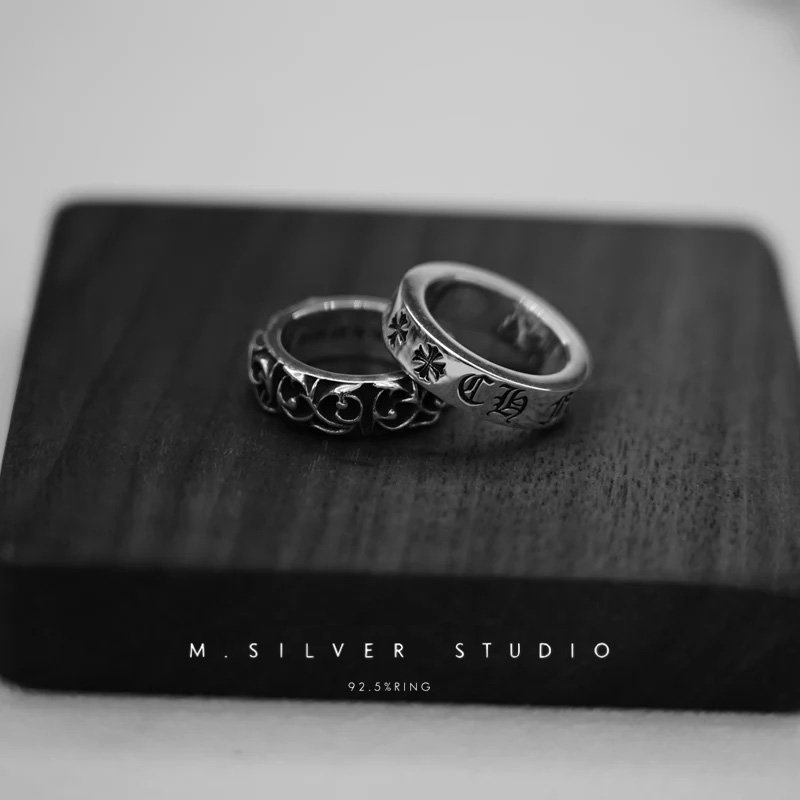 Chrome Hearts Cross Ring - Gothic 925 Sterling Silver Jewelry | David Studio