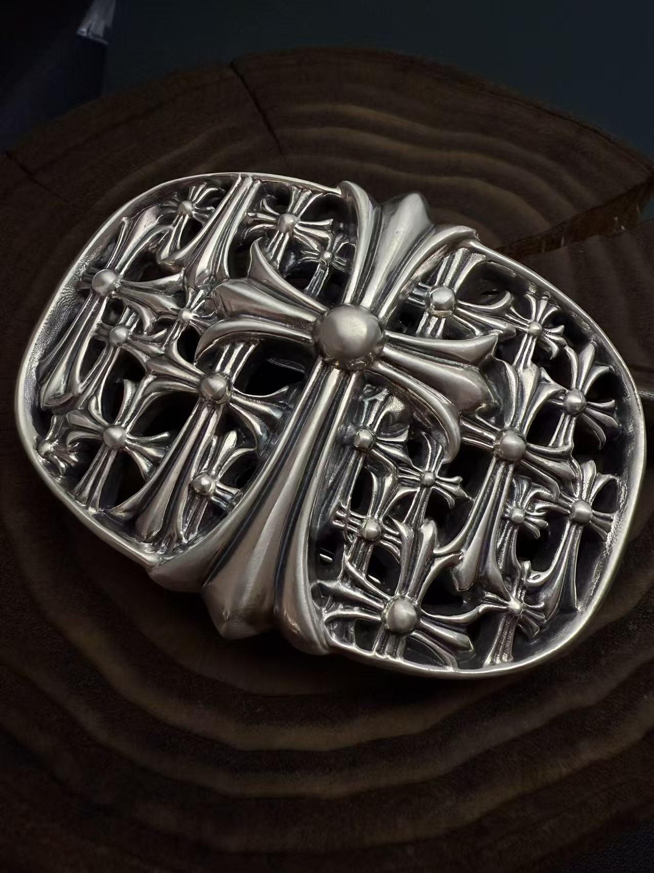 Chrome Hearts Cross Ring - Gothic 925 Sterling Silver Jewelry | David Studio