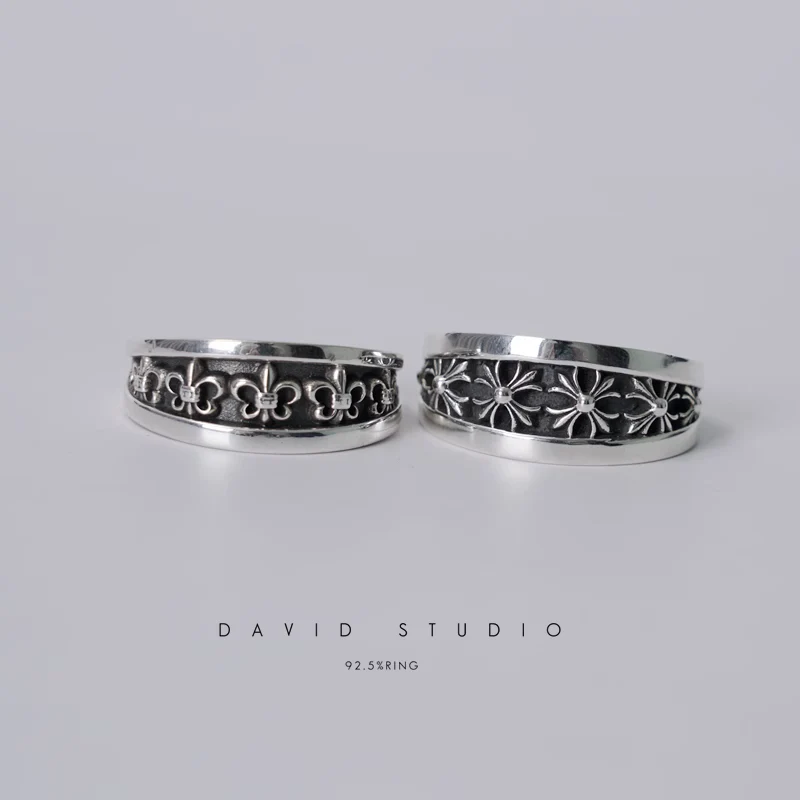 Chrome Hearts Cross Ring - Gothic 925 Sterling Silver Jewelry | David Studio