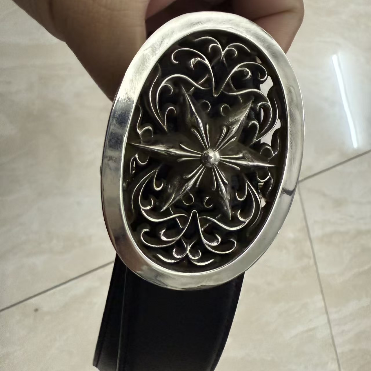 Chrome Hearts Cross Ring - Gothic 925 Sterling Silver Jewelry | David Studio