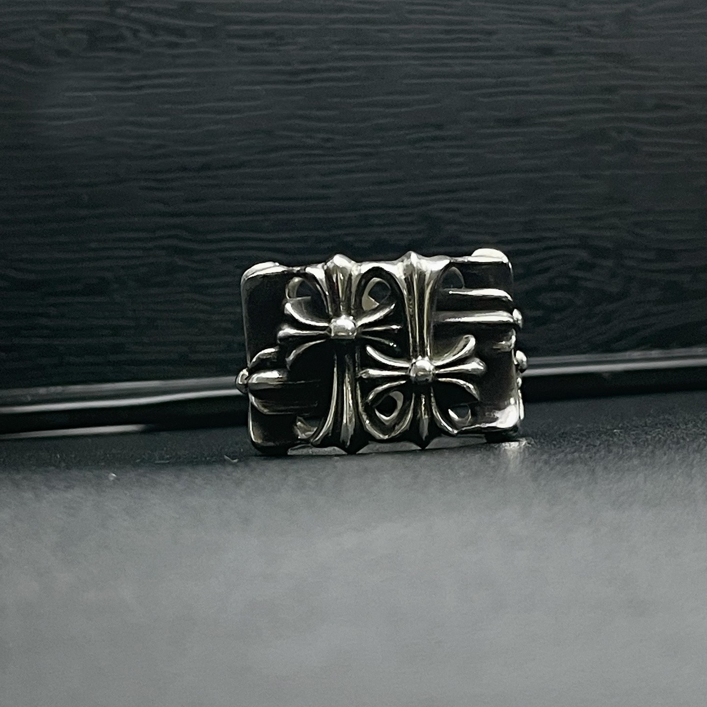 Chrome Hearts Cross Ring - Gothic 925 Sterling Silver Jewelry | David Studio