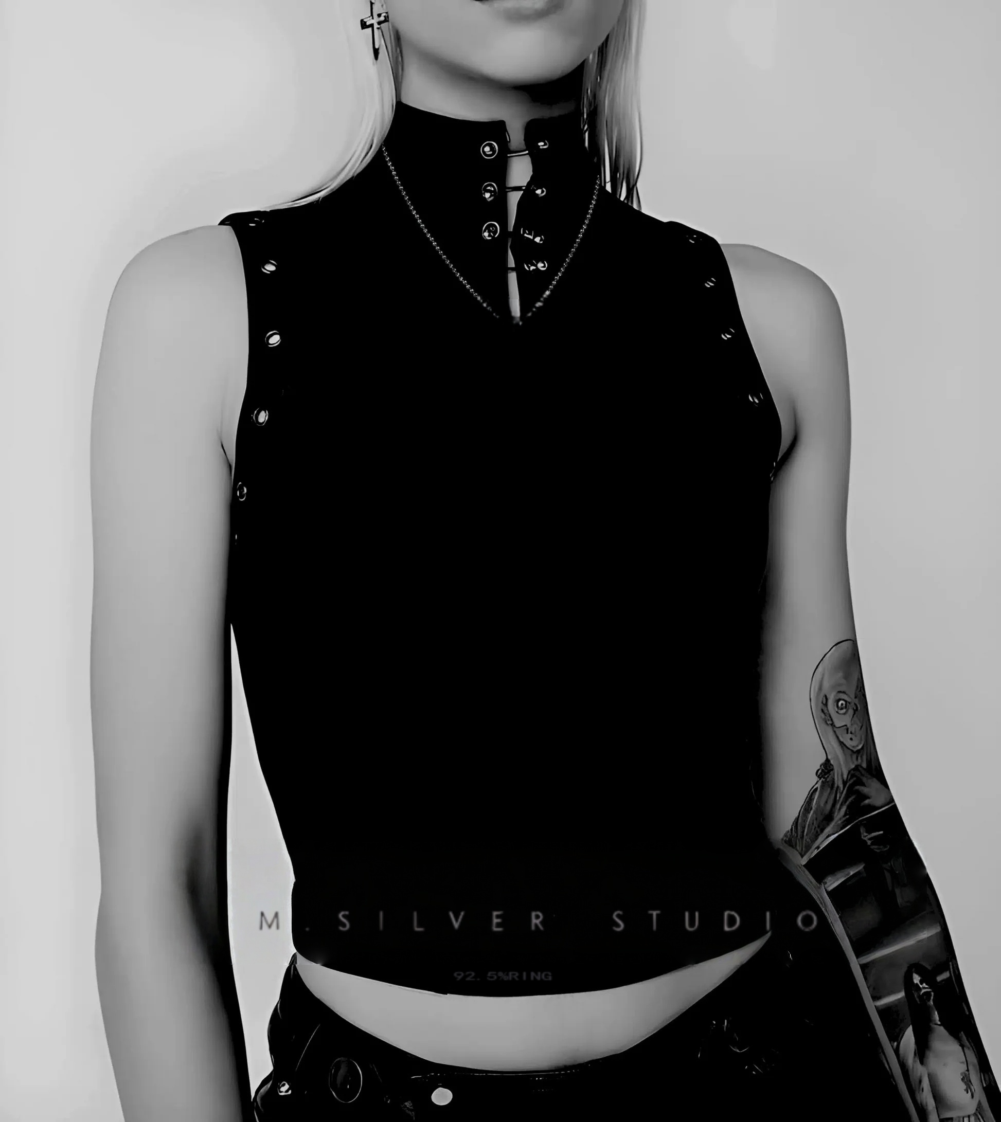 Chrome Hearts Cross Ring - Gothic 925 Sterling Silver Jewelry | David Studio