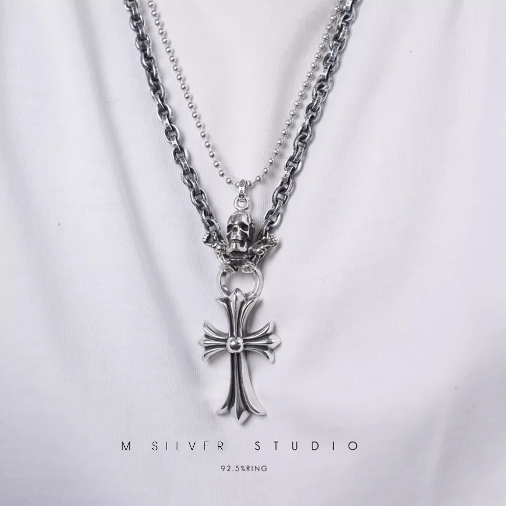 Chrome Hearts Cross Ring - Gothic 925 Sterling Silver Jewelry | David Studio