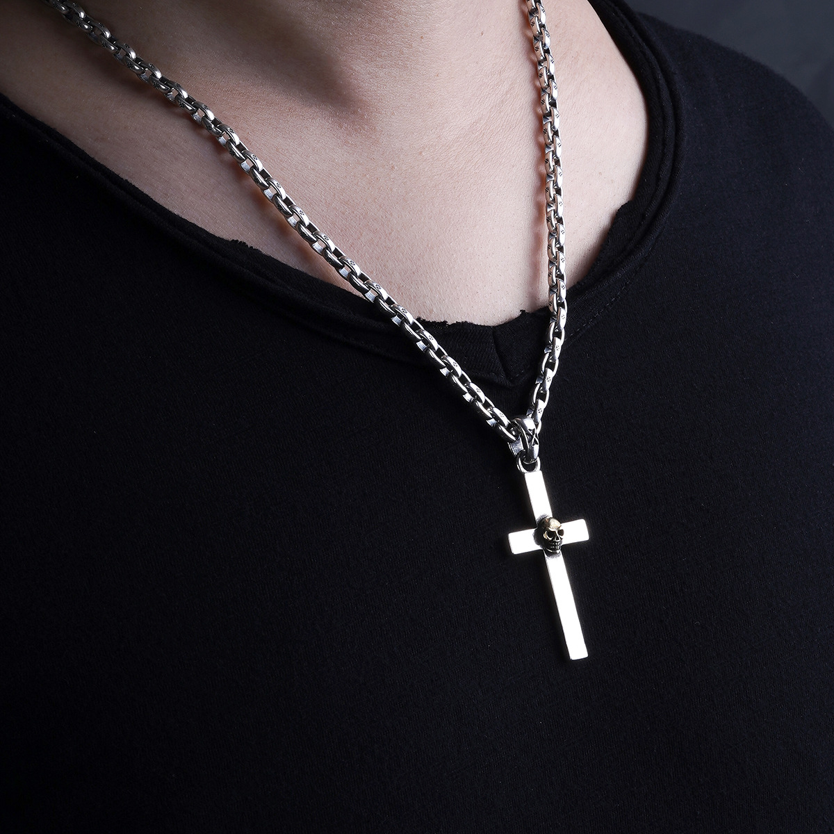 Chrome Hearts Cross Ring - Gothic 925 Sterling Silver Jewelry | David Studio