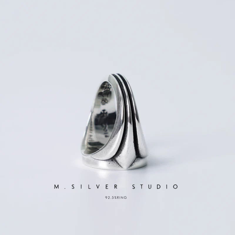 Chrome Hearts Cross Ring - Gothic 925 Sterling Silver Jewelry | David Studio