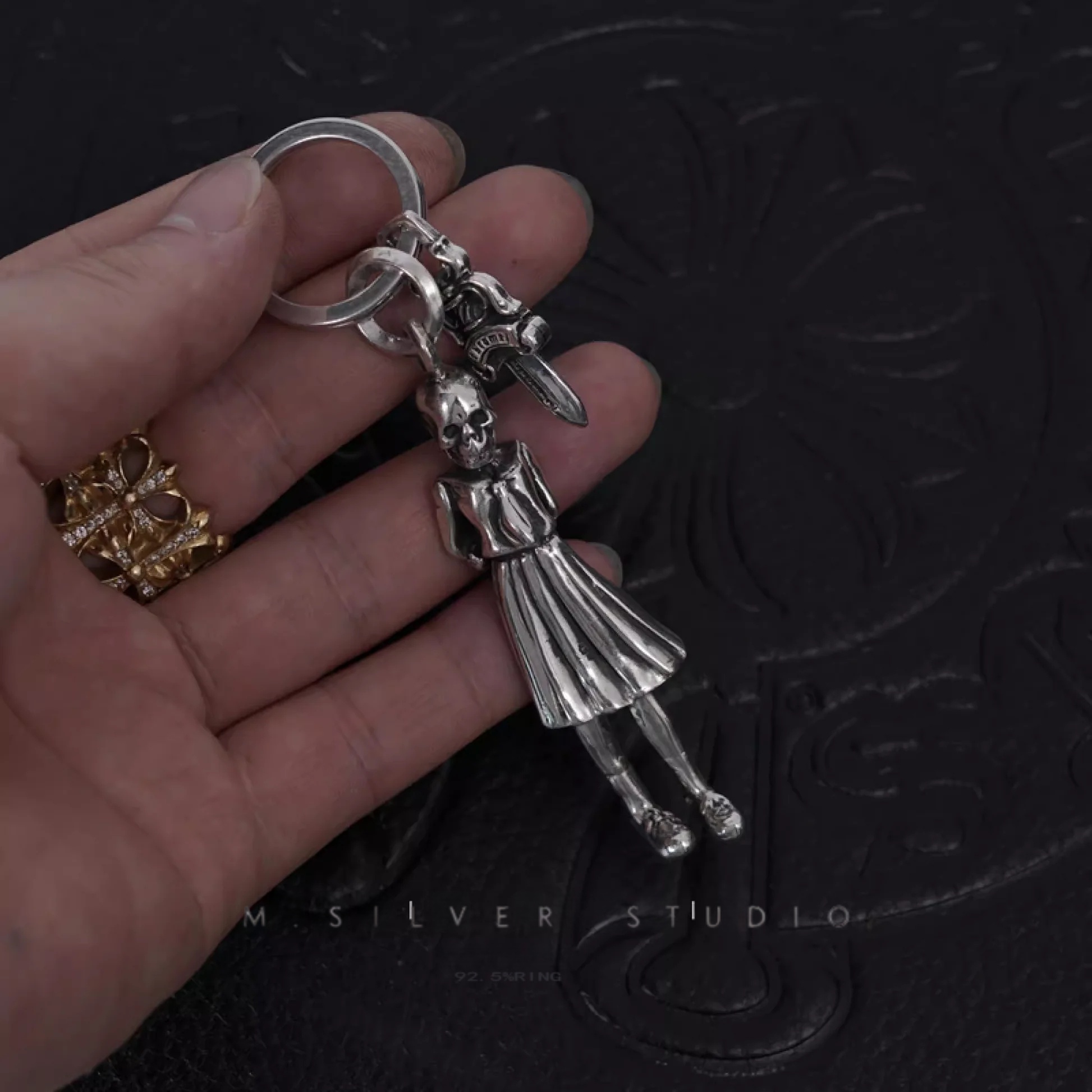 Chrome Hearts Cross Ring - Gothic 925 Sterling Silver Jewelry | David Studio