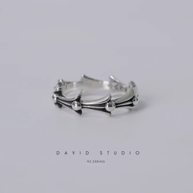 Chrome Hearts Cross Ring - Gothic 925 Sterling Silver Jewelry | David Studio