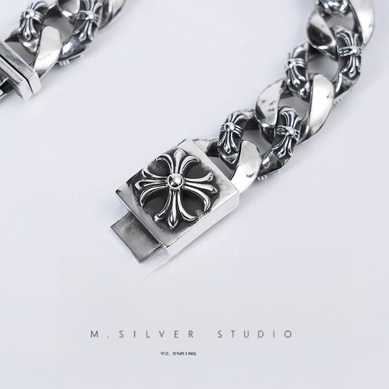 Chrome Hearts Cross Ring - Gothic 925 Sterling Silver Jewelry | David Studio