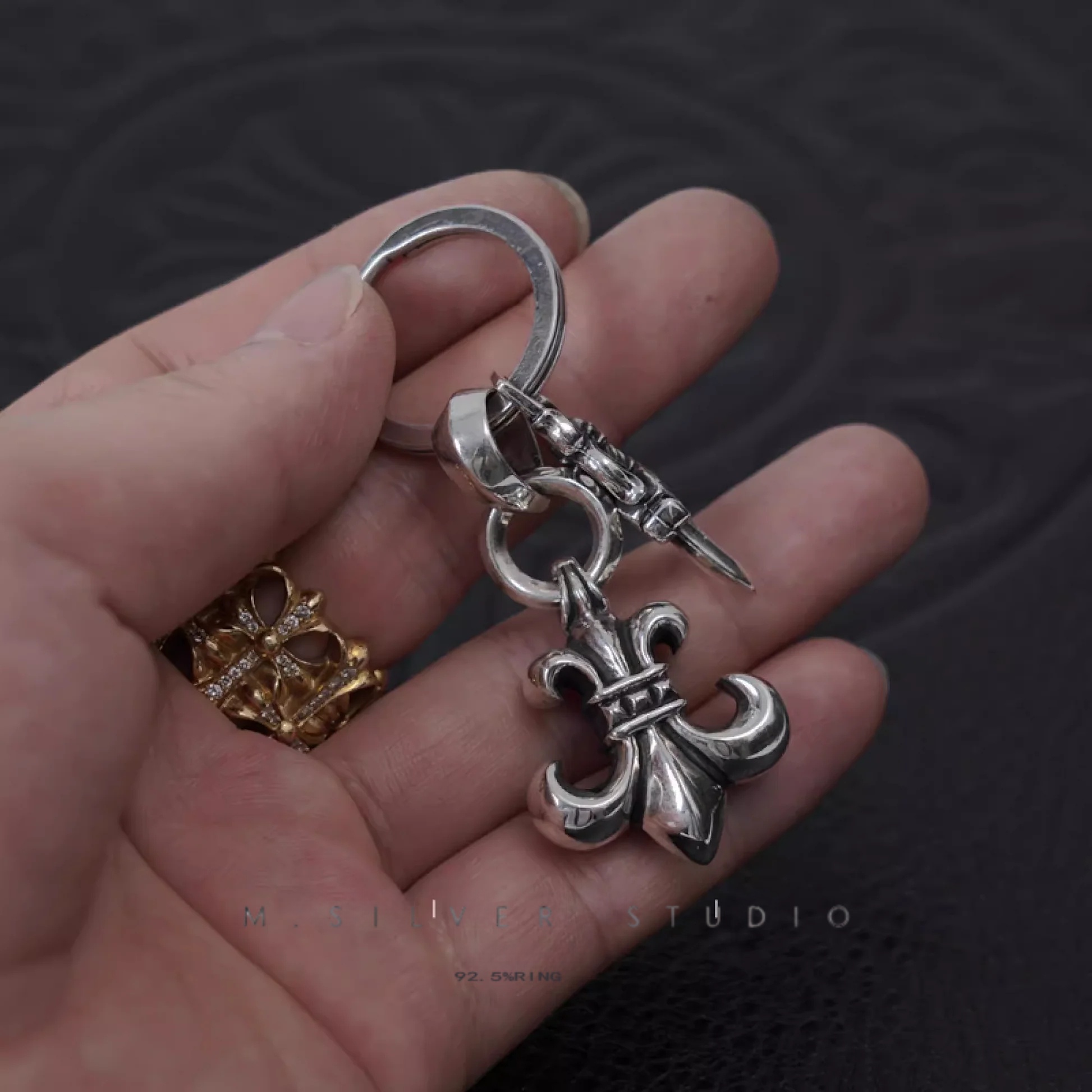 Chrome Hearts Cross Ring - Gothic 925 Sterling Silver Jewelry | David Studio