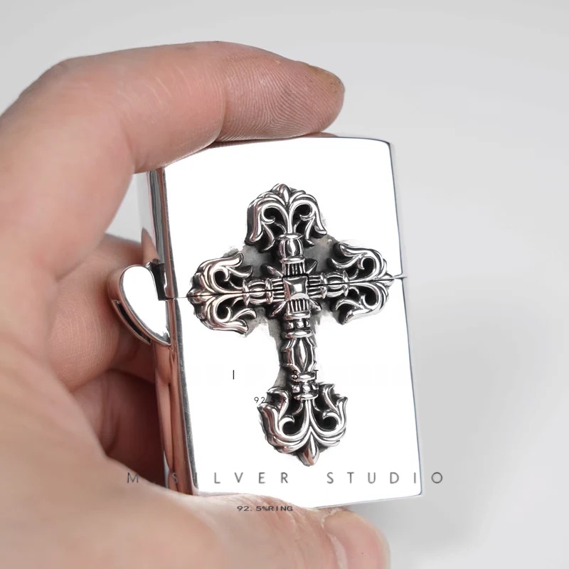 Chrome Hearts Cross Ring - Gothic 925 Sterling Silver Jewelry | David Studio