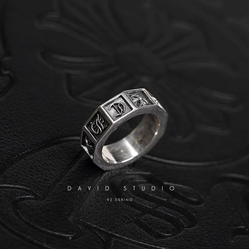 Chrome Hearts Cross Ring - Gothic 925 Sterling Silver Jewelry | David Studio