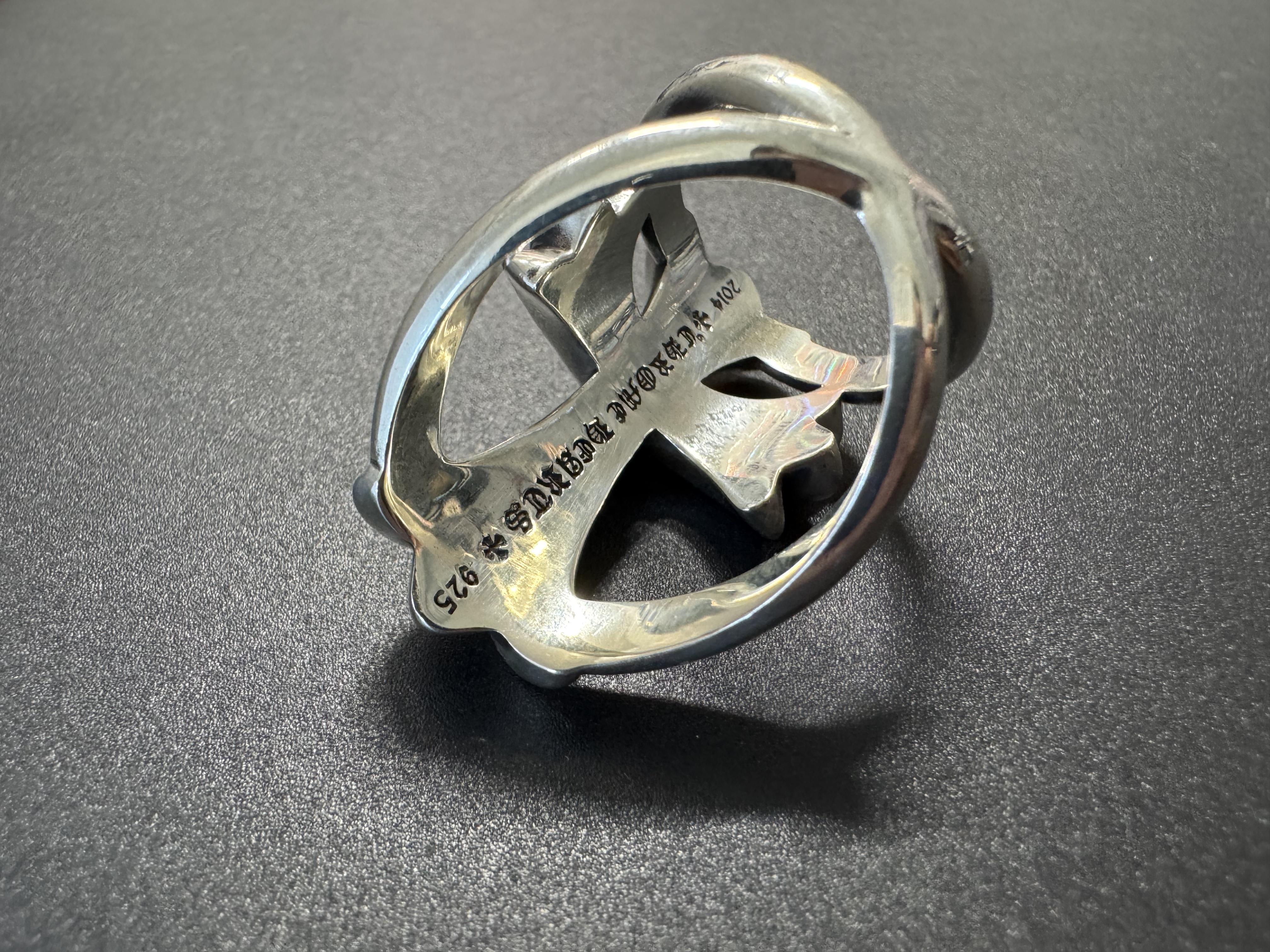 Chrome Hearts Cross Ring - Gothic 925 Sterling Silver Jewelry | David Studio
