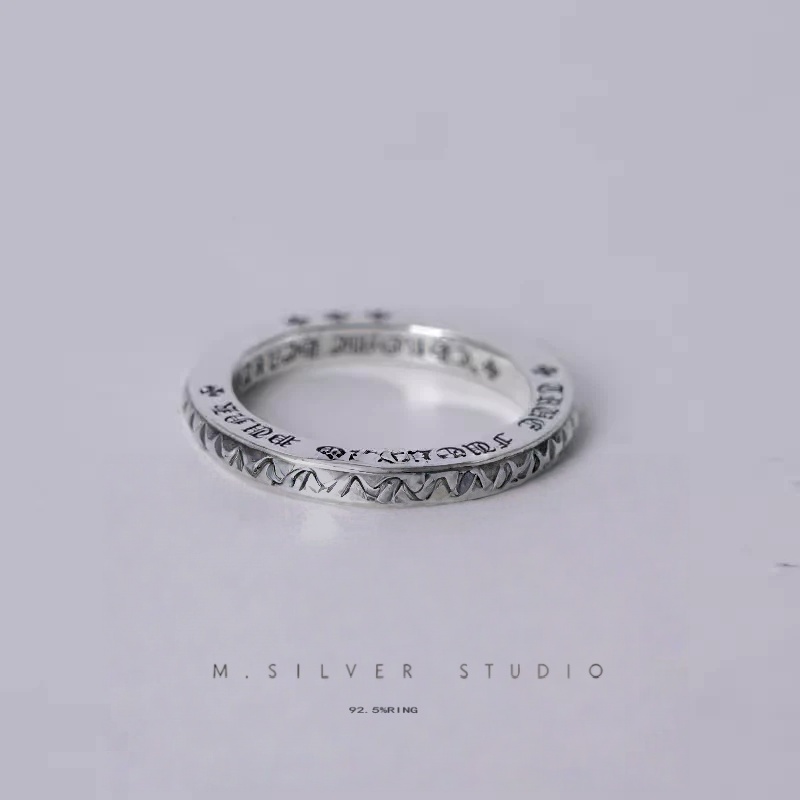 Chrome Hearts Cross Ring - Gothic 925 Sterling Silver Jewelry | David Studio