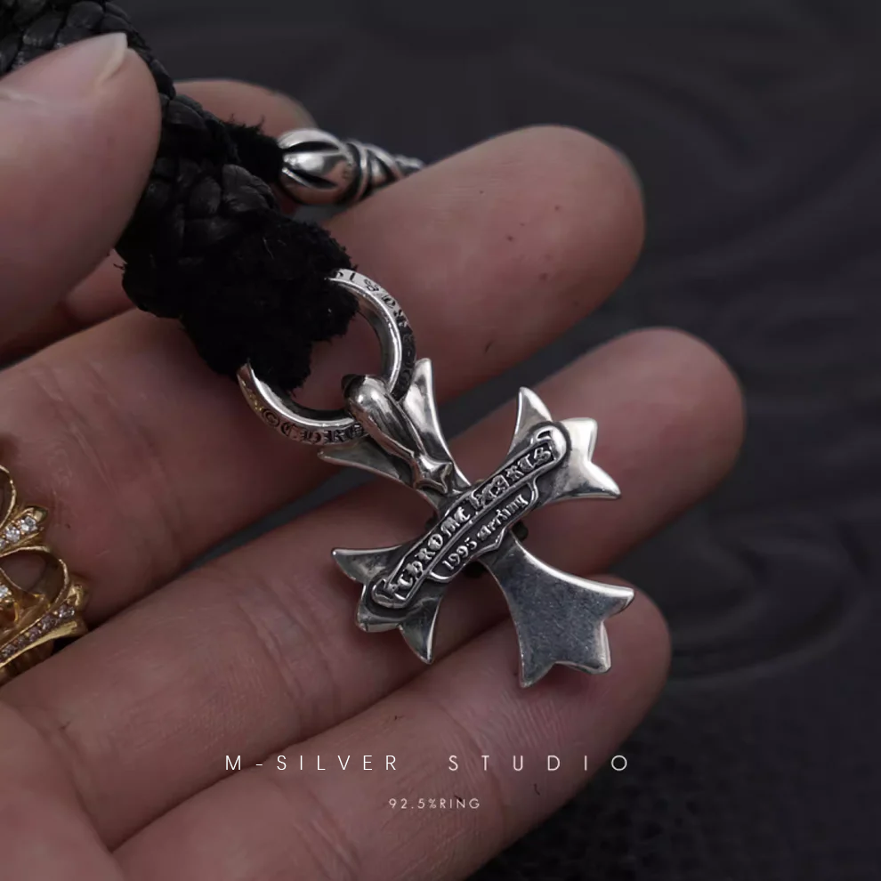 Chrome Hearts Cross Ring - Gothic 925 Sterling Silver Jewelry | David Studio