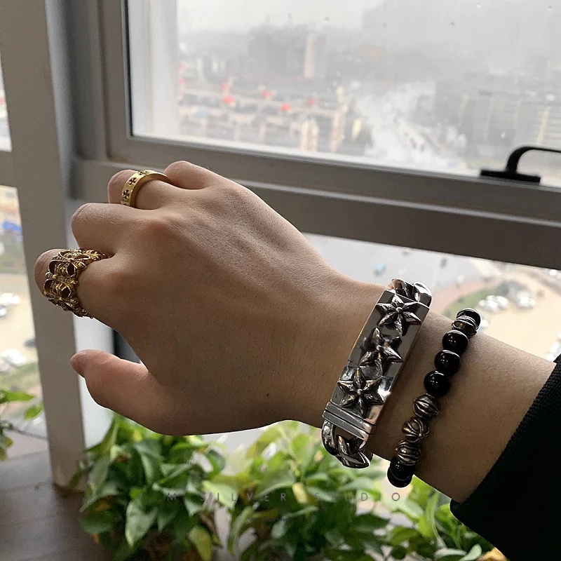 Chrome Hearts Cross Ring - Gothic 925 Sterling Silver Jewelry | David Studio