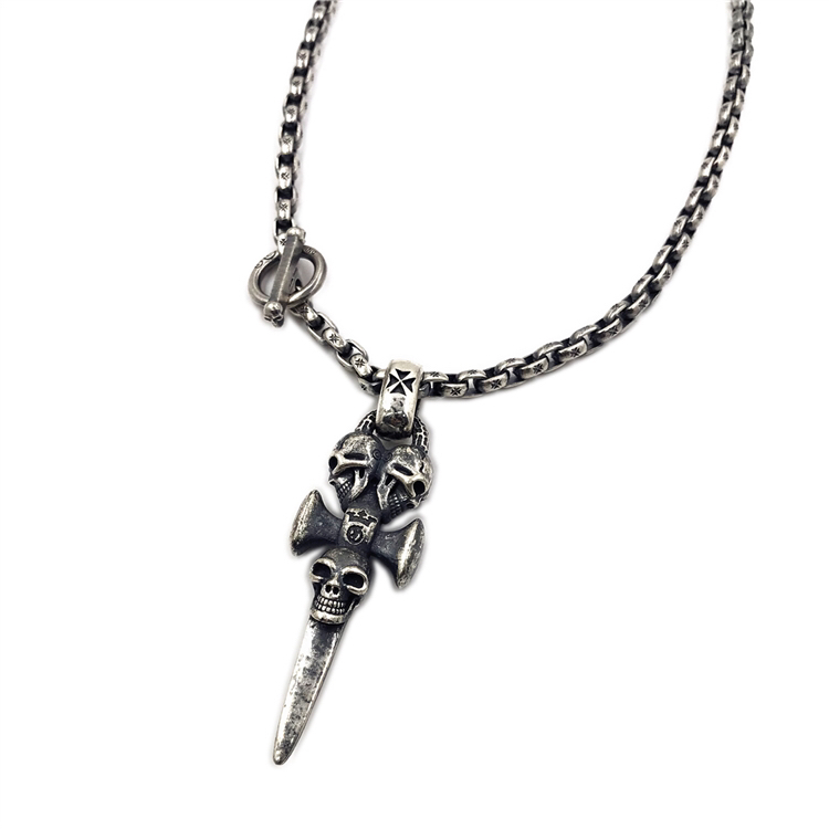 Chrome Hearts Cross Ring - Gothic 925 Sterling Silver Jewelry | David Studio