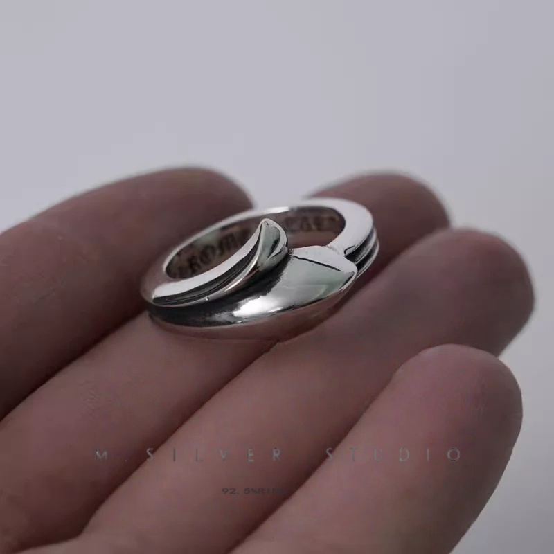 Chrome Hearts Cross Ring - Gothic 925 Sterling Silver Jewelry | David Studio