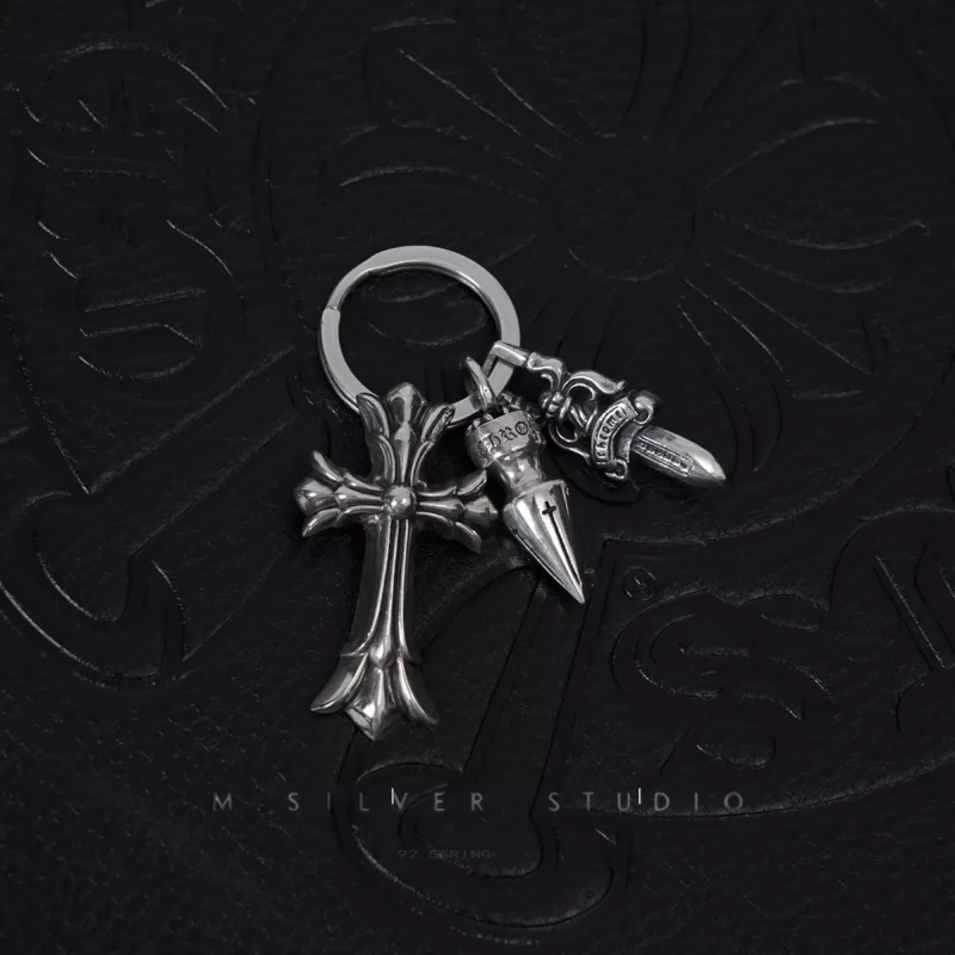 Chrome Hearts Cross Ring - Gothic 925 Sterling Silver Jewelry | David Studio