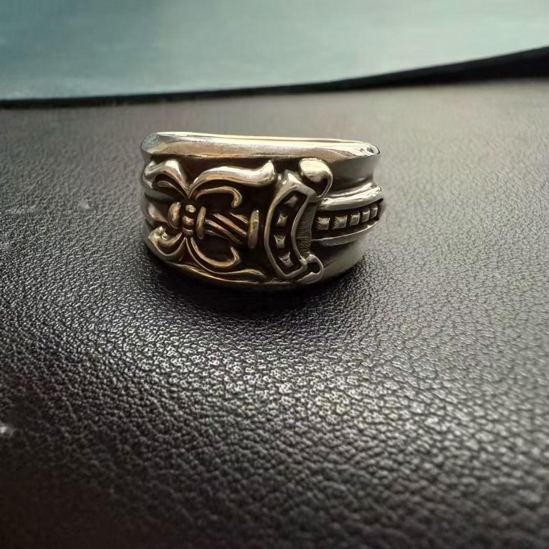 Chrome Hearts Cross Ring - Gothic 925 Sterling Silver Jewelry | David Studio