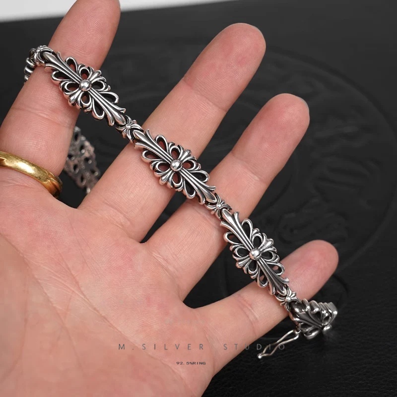 Chrome Hearts Cross Ring - Gothic 925 Sterling Silver Jewelry | David Studio