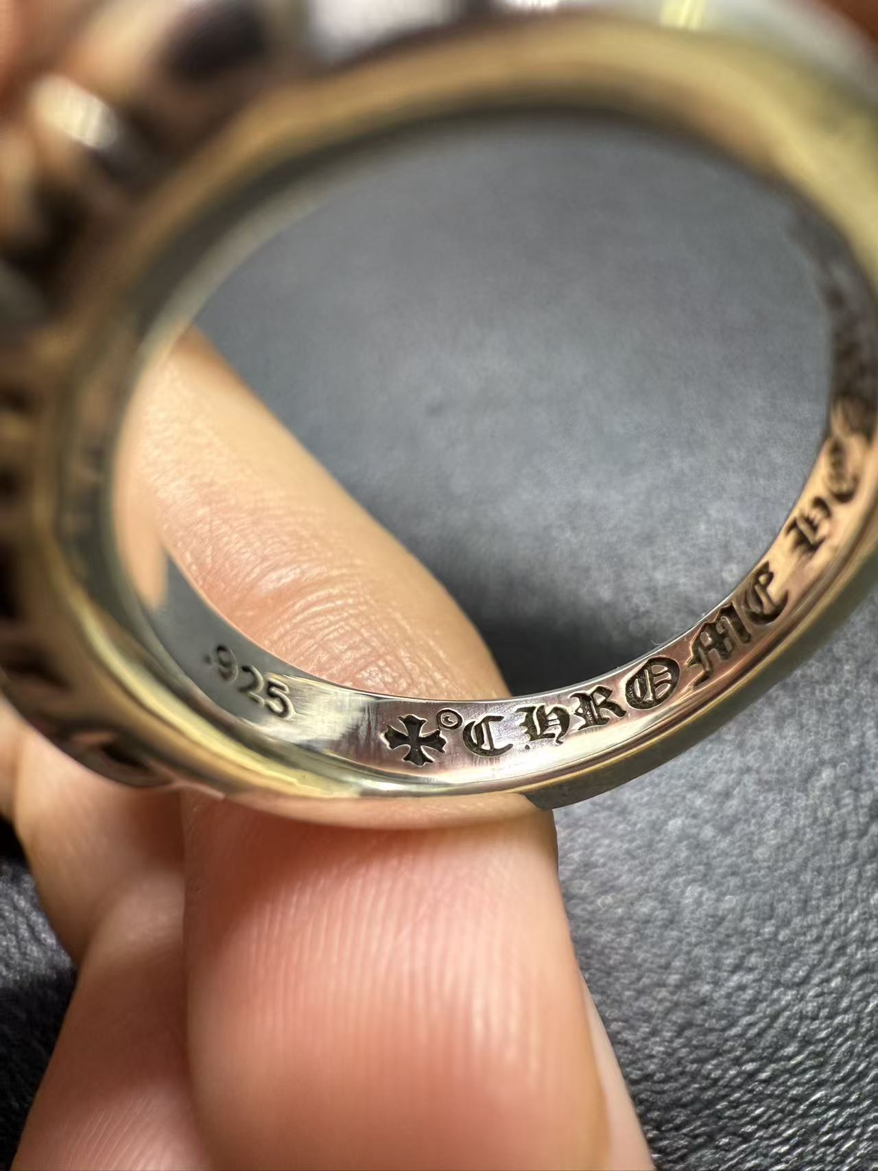 Chrome Hearts Cross Ring - Gothic 925 Sterling Silver Jewelry | David Studio